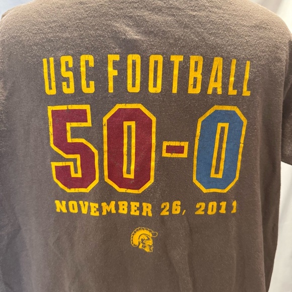 Vintage USC Trojans Football 50-0 Game T-shirt Nov. 25, 2011, Men’s Size Small - Picture 3 of 5